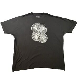 Game of Thrones Men's 3XL Black Graphic T Shirt House Sigils HBO 2017 Licensed